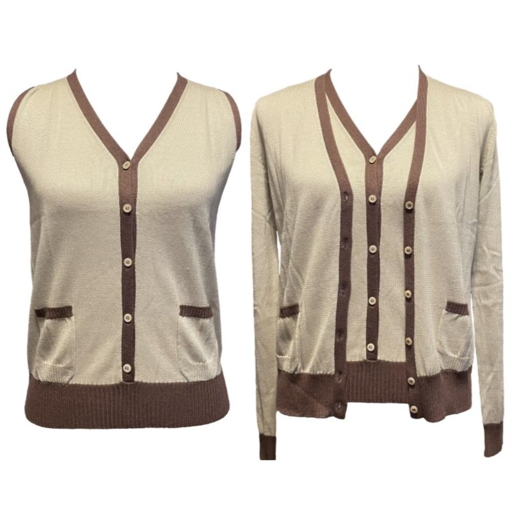 Malo 2-Piece Silk Sweater Set – Made in Italy